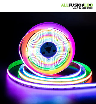 RGB - WS2811 IC COB LED Strip Lights - 16,4ft - DC24V - IP20 (Indoor) - Addressable Chasing Color (NO Adapter or Controller)