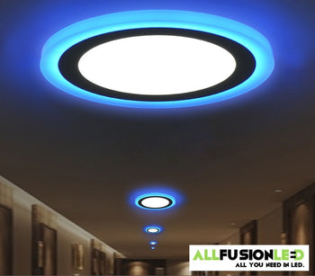 6W - RGBW Dual Color LED Ceiling Light Recessed Panel