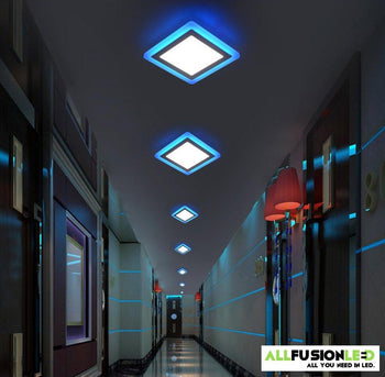 6W - RGBW Dual Color LED Ceiling Light Recessed Panel